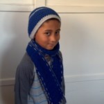 Boys In Blue Beanie and Scarf