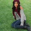 Slouchy beanie and scarf